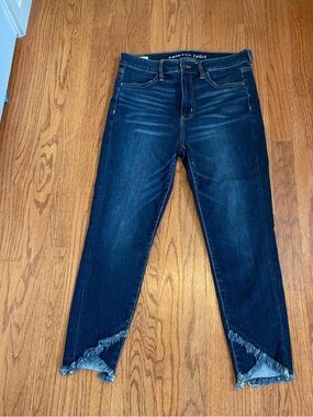 American Eagle Jeans - Dark Wash, Super Hi-Rise Jegging Crop denim